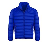 Generisch 2025 Hommes Hiver Fermeture éclair Chaud Doudoune Packable Léger Top Qualité Manteau Manteau Homme Élégant, bleu, S
