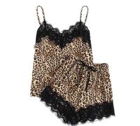 Generisch 2025 imprimé short mode sous-vêtements dentelle filles ensemble mignon pyjama lingerie bonnet D, or, L