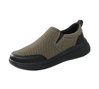 Generisch 2025 Mocassins pour homme - Chaussures de sport d'été en maille respirante et légères - Couleur unie - Semelle souple - Chaussures de marche confortables - Chaussures d'été décontractées