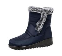 Generisch 2025 Mode Couple Hommes Femmes Hiver Imperméable Cale Fermeture éclair Garder Chaud Bottes de Neige Confortables Mid Bottes Chaussures Femmes Chaussures Printemps 2017, bleu, 37 EU