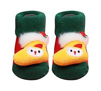 Generisch 2025 Noël Bébé Chaussettes Petit Enfant Garçon Fille Enfants Chaussettes Semelle Souple Antidérapante Chaussures Bébé Princesse Cadeaux 1, e, taille unique