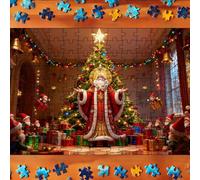 Generisch 2025 Passez un moment merveilleux avec une sélection de puzzles créez votre propre histoire de Noël pleine de bonheur ! (rouge, 30 x 21 cm)