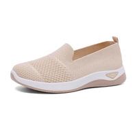 Generisch 2025-Sandale Slides Chaussures d'été pour femmes Chaussures en toile confortables et respirantes pour femmes avec semelle souple, beige, 39 EU