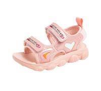 Generisch 2025 Sandales d'été pour filles - Sandales pour garçons et filles - Couleur unie - Semelle souple tendance - Sandales de plage - Sandales pour enfants - Eva 38, Rose, 37 EU 3X-Étroit