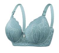 Generisch 2025 Soutien-gorge décontracté réglable respirant Sous-vêtements sans anneau en acier Collecter Ajuster le BHS 03 Fitness Top Femme, vert, 46