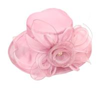 Generisch 2025 - Tea Fascinator Party Daily Hat Mariée Chapeau Femme Mariage Casquettes de Baseball Mini Gâteau Moule Rond Casquette, Or rose, taille unique