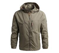 Generisch _2025 Veste fine d'hiver amovible pour homme avec tête de mort, kaki, XL