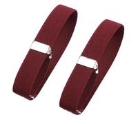Generisch 2025 Vêtements formels pour femme, bracelet élastique extensible pour femme, 2 cm, ensemble de bagues de manches de chemise, écharpe, bandeau, bonnet, rouge, taille unique