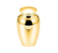 Generisch 2026 1 petit récipient à souvenirs en alliage d'aluminium avec bouchon à vis sécurisé pour les membres de la famille bien-aimés (doré, 6,5 x 4,5 cm)