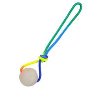 Generisch 2026 Balle lumineuse pour chiot avec corde, balles en caoutchouc lumineuses, pour chiots de petite, grande et moyenne taille, brille dans le noir (Multicolor2, taille unique)
