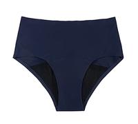 Generisch 2026 Bikini Femme Ensemble Noir Taille Haute Culotte Menstruelle Femme Maillot de Bain Rétro Basique Taille Moyenne Couverture Complète, bleu, XXL