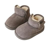 Generisch 2026 Bottes de neige d'hiver chaudes en polaire pour l'extérieur Convient par temps froid de 15 mois à 6 ans, gris, 26 EU