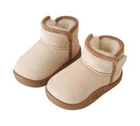 Generisch 2026 Bottes de neige d'hiver chaudes en polaire pour l'extérieur Convient par temps froid de 15 mois à 6 ans, beige, 22.5 EU