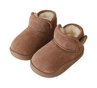 Generisch 2026 Bottes de neige d'hiver chaudes en polaire pour l'extérieur Convient par temps froid de 15 mois à 6 ans, kaki, 23 EU