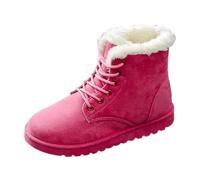 Generisch 2026 Bottes de neige d'hiver doublées chaudes confortables pour l'extérieur par temps froid pour la randonnée, Rose, 42 EU