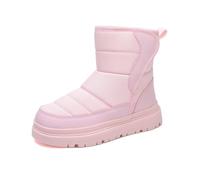 Generisch 2026 Bottes d'hiver chaudes doublées en polaire Semelle épaisse Chaussures d'extérieur par temps froid pour tout-petits, Rose, 38.5 EU