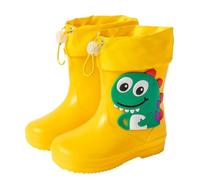Generisch 2026 Bottines pour fille pour les jours de pluie - Bottines courtes et confortables - Semelle robuste - Chaussures de randonnée légères pour toutes les saisons, jaune, 32 EU