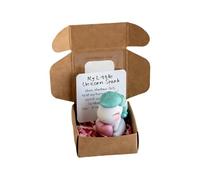 Generisch 2026 - Carte d'émotion mignonne avec des mots encourageants pour le bureau comme stimulant pour les fêtes d'anniversaire (vert menthe, 4,8 x 4 x 2,5 cm)