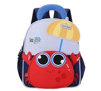 Generisch 2026 Cartoon Little Crab Sac à dos mignon pour enfant de 3 à 6 ans, polyvalent à la maternelle et à l'école (bleu, taille unique)