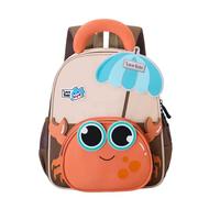 Generisch 2026 Cartoon Little Crab Sac à dos mignon pour enfant de 3 à 6 ans, polyvalent pour la maternelle et l'école (Kaki, taille unique)