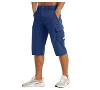 Generisch 2026 Ceinture légère pour homme, sous le genou, pour marcher, sept points, sac cargo d'exercice, pêche, Marine, L