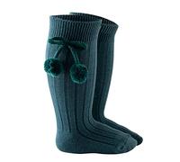 Generisch 2026 Chaussettes hautes au genou pour bébé - Chaussettes solides pour bébé - Longueur mi-mollet, vert, 3-12 mois