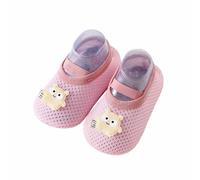 Generisch 2026 Chaussettes pour bébé avec semelle souple et confortable pour tout-petits garçons filles de 1 mois à 4 ans antidérapantes pour intérieur extérieur toutes saisons, Rose 1, M