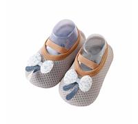 Generisch 2026 Chaussettes pour bébé avec semelle souple et confortable pour tout-petits garçons filles de 1 mois à 4 ans antidérapantes pour intérieur extérieur toutes saisons, Gris 2, M