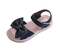 Generisch 2026 Chaussures de plage antidérapantes pour bébé fille avec nœud papillon et semelle souple antidérapante, Noir , 26 EU