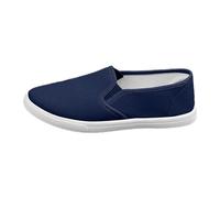 Generisch 2026 Chaussures décontractées pour femme, unisexes, à lacets, plates, confortables, en toile, pour tous les jours, avec jeans et pantalons décontractés, bleu, 43 EU