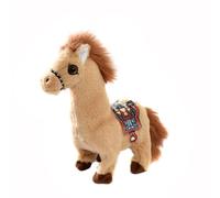 Generisch 2026 Cheval de simulation super mignon avec queue remuant des bruits de marche - Un excellent pour les enfants qui leur apporte du plaisir. Vivez cette douce expérience ! (Blanc, 21 cm)