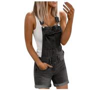 Generisch 2026 - Combinaisons en jean pour femme et combinaisons tendance en jean délavé, pyjama de Noël pour femme, gris, XL