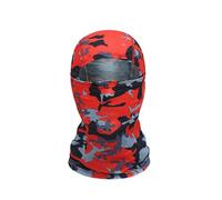 Generisch 2026 Couvre-chefs de Cyclisme de Plein Air Balaklava Chapeau Respirante Soleil EIS Soie Flying Tiger (Rouge, Taille unique)