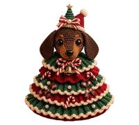 Generisch 2026 - Décoration de Noël à faire soi-même - Motifs animaux - Perles - Nœud - Crochet - Décoration adaptée aux débutants - Pour adultes - Kit de bricolage - Décoration de sapin de Noël