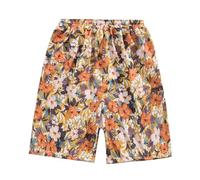 Generisch 2026 Description du produit Short de bain pour homme - Motif floral décontracté - Vacances à la plage, Orange, L