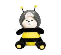 Generisch 2026 Doudou Se transforme en ours : laissez votre enfant être heureux en grandissant avec un super mignon ! Dépêchez-vous (jaune, 25 cm)