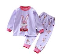Generisch 2026 - Ensemble de pyjama pour petits garçons et filles, animaux dinosaures, coton, 2 pièces, train, tout-petits, vêtements de nuit de dessin animé, vêtements d'hiver, pyjama fille brille