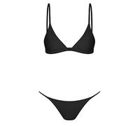 Generisch 2026 - Ensemble maillot de bain bikini bandeau brésilien push-up tankinis ensemble polos sages, Noir , M