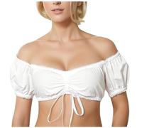 Generisch | 2026 Femme 1 pièce Lingerie à armatures Gilet Dentelle Femme Élégant Chemisier Dirndl Noir Chemisier Dentelle pour Oktoberfest Lingerie, beige, M