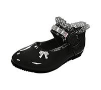 Generisch 2026 Filles Chaussures Princesse Bébé Danse Enfant Chaussures Souple Chaussures Bébé Unique, Noir , 25 EU