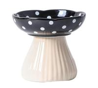 Generisch 2026 Gamelle pour chat, en céramique, pour prévenir la fatigue du whisker, distributeur de nourriture surélevé pour chat, avec design confortable, taille unique