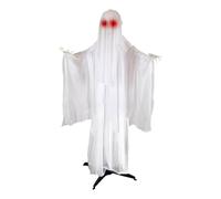 Generisch 2026 Halloween Voix Activée Lumière Up Discours Prop Décoration effrayante pour fête cosplay (blanc, 1,7 m)