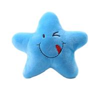 Generisch 2026 Jouet couineur interactif en forme d'étoile pour chien et chat, jouet d'entraînement doux pour développer l'intelligence, bleu, 11 cm