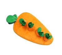 Generisch 2026 Jouet interactif pour chien, tapis à renifler carotte, 2 en 1, antidérapant, anti-stress, orange, 35 x 20 cm