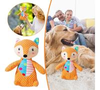 Generisch 2026 Jouet pour chat Voix de chien Grincements de dents Solitaire Entraînement pour soulager le stress Petits chiots dorés Grands poupées pour chiens Supplies1 (orange, 25 cm)