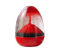 Generisch 2026 Jouet sensoriel volcan Perpétuum mobile pour soulager le stress et la relaxation visuelle Figurine en acrylique chinois tridimensionnel décoratif (rouge, 8,8 x 6,5 cm)