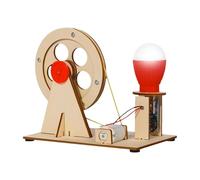 Generisch 2026 Kit pédagogique scientifique de l'énergie pour jouets éducatifs interactifs pour découvrir les circuits électriques (beige, 15 x 12 x 8,5 cm)