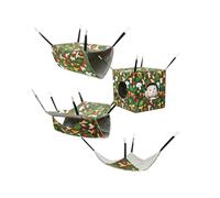 Generisch 2026 Lot de 4 cachettes pour hamster et cochon - Doux, confortables, chauds et réglables - Lavable en machine ou à la main - Convient pour les cochons Sandr (B, 30 x 30 x 5 cm)