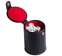 Generisch 2026 - Lot de 5 gobelets à dés amusants - En cuir synthétique - Avec couvercle - Pour jouer à des jeux - Ktv Party (multicolore, taille unique)