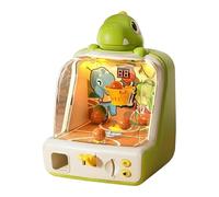 Generisch 2026 Machine de basket-ball électronique avec motif dinosaure Affichage des points - Mini sport d'intérieur pour tous les âges Un excellent jeu ! (C, taille unique)